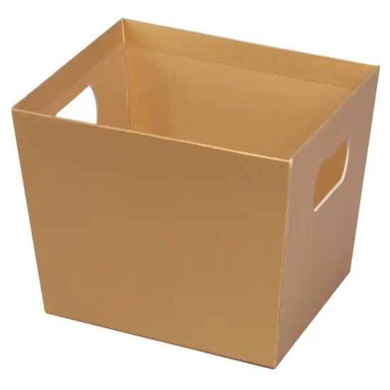 Pack/3: Gold Metallic Baskety Tray - 14 x 9 x 6" {2}