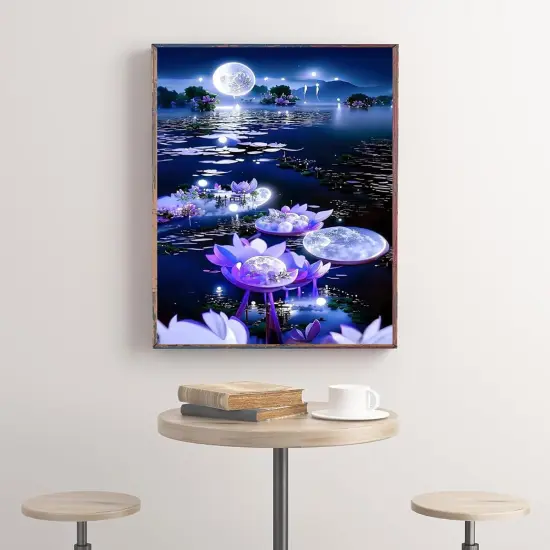 5D Moon Large Diamond Painting Kits for Adults {3}