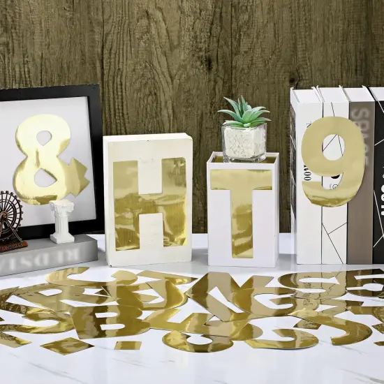 184 Pcs 6 Inch Large Letter Stickers for Party Backdrop {4}