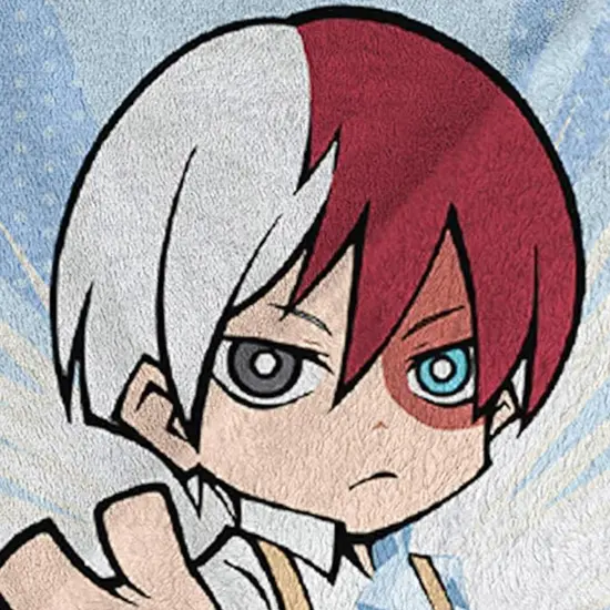 My Hero Academia Shoto Todoroki 45 x 60 Inch Fleece Throw Blanket {4}