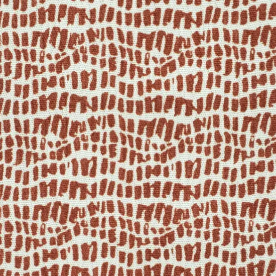 1 Yard Rayon Crinkle Fabric in Brick Color 50/52 Inch Wide 100 Percent Rayon {2}