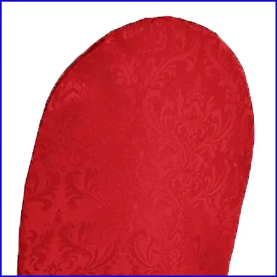 Apple Red Floral Damask Jacquard Banquet Chair Cover Elegant Polyester Fabric {2}