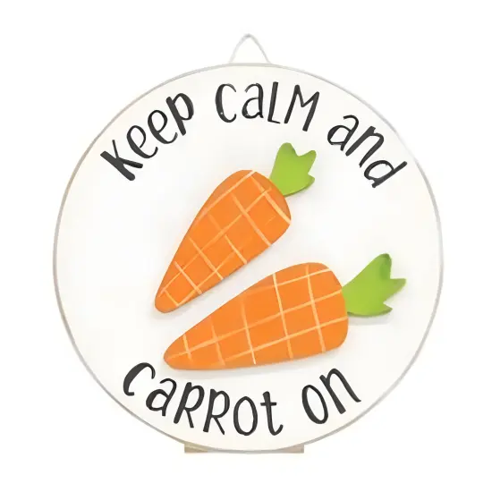 Multi Color Wood Round Mini Easel Sign with Cut Out Design and Uplifting Text 2 Asstd. {5}