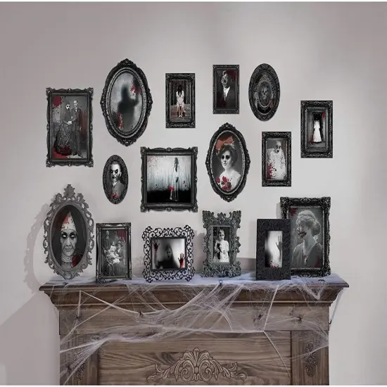 Assorted Dark Manor Frame Cutouts Decoration | 5 1/5" - 13" | 30 pcs. {1}