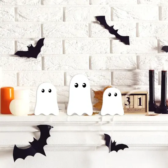 6Pcs Halloween Wooden {4}