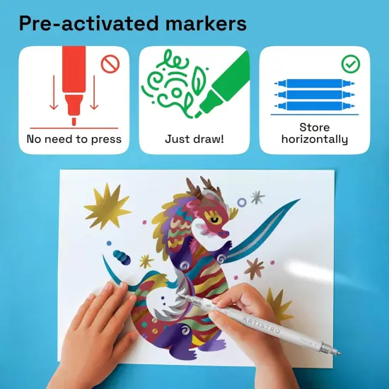 Dual Tip Acrylic Paint Markers {6}