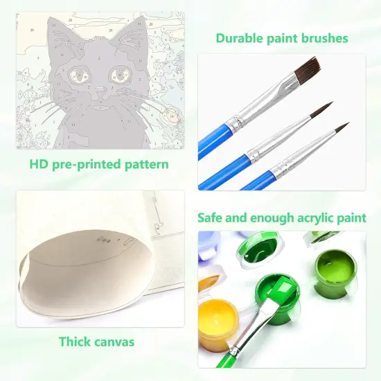 Cat Paint by Number Kits - 16x20 Inch {5}
