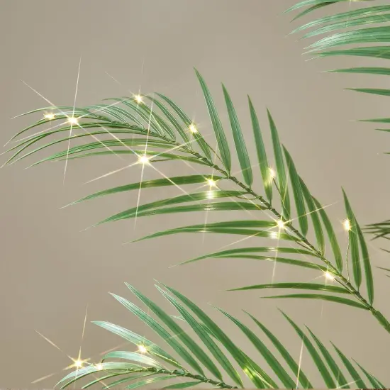 ighted Palm Garland Timer 6FT 120 LED Fairy Lights Battery Operated or USB Plug in {5}