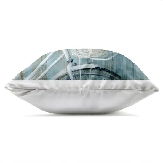 Stupell Industries Cape Cod Bicycle Flowers Outdoor Pillow, 18 x 7 x 18 {3}