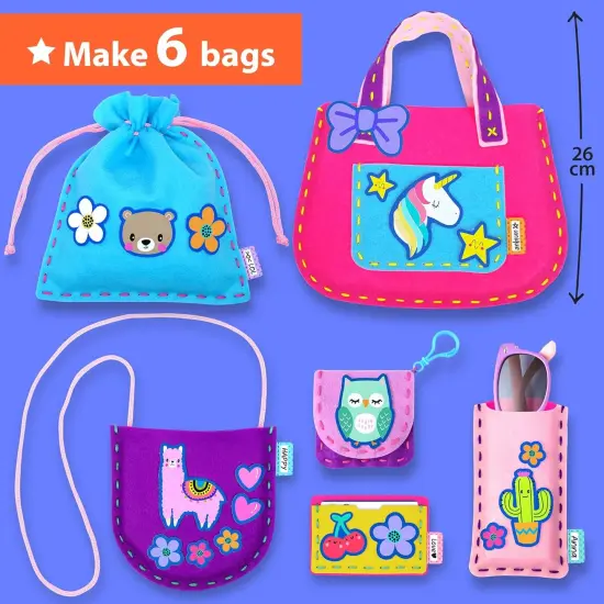 My First Sewing Bag Kit Arts & Crafts for Beginner Kids {3}
