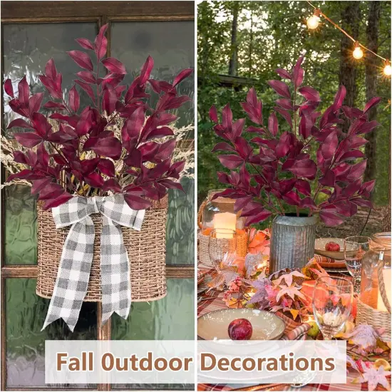 3 Pcs Stems Fall Bay Leaves {5}