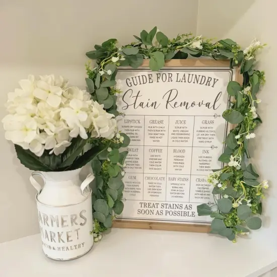 Table Greenery Garland Wreath Vines for Wedding Party Table Bedroom Wall Decor {5}