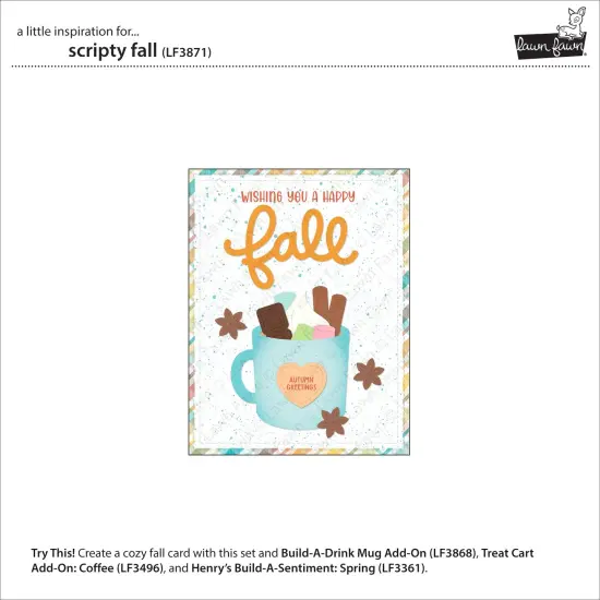 Lawn Cuts Custom Craft Dies-Scripty Fall {5}