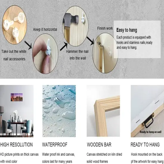 Halloween Gothic Cat Canvas Wall Art - 12X16 Inch {4}