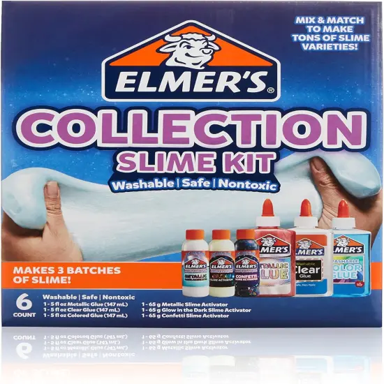 Glow In The Dark Slime Kit - 6 Count {5}