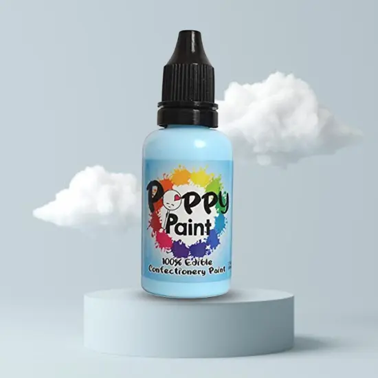 Poppy Paint Frozen Blue Edible Paint for Cakes Cookies and Confections {5}