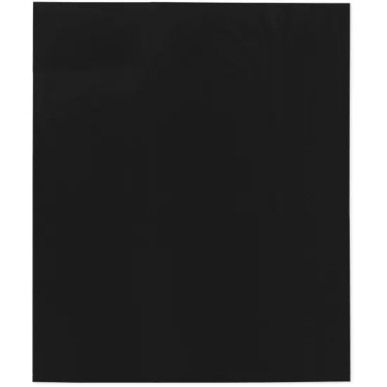 Plymor 15" x 18", Black 2 Mil Flat Open Plastic Poly Bags {1}