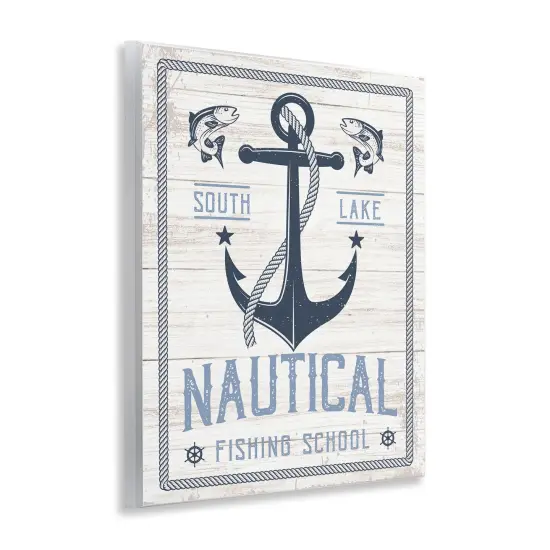 Stupell Industries Nautical Fishing School Wall Plaque Art Design by Angela Nickeas {3}