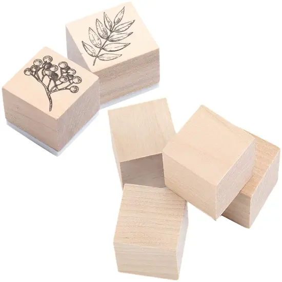 130 Pcs 1 inch Natural Solid Cube Wooden Unfinished Craft Wood Blocks Wood Cubes for DIY Craft Gifts (130pcs) {3}