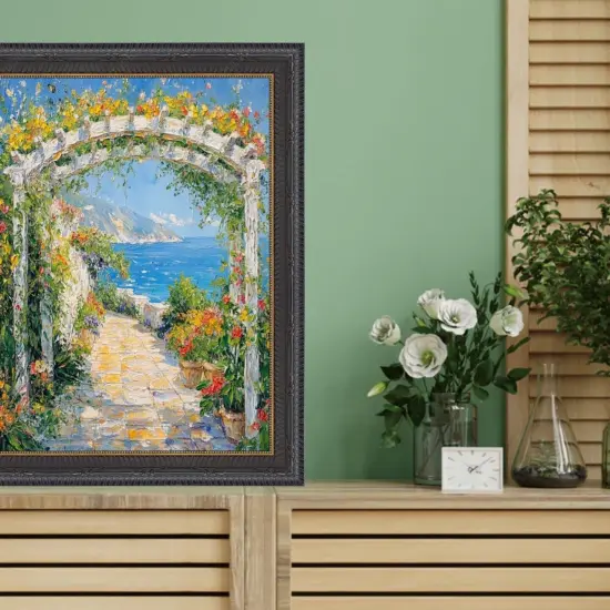 Funky Gothic Black With Gold Picture Frame 28x28 frame {5}