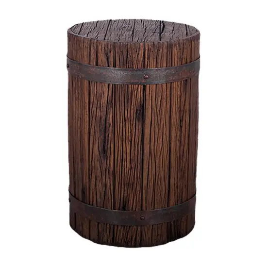 Small Pirate Stool Barrel Life Size Statue {1}