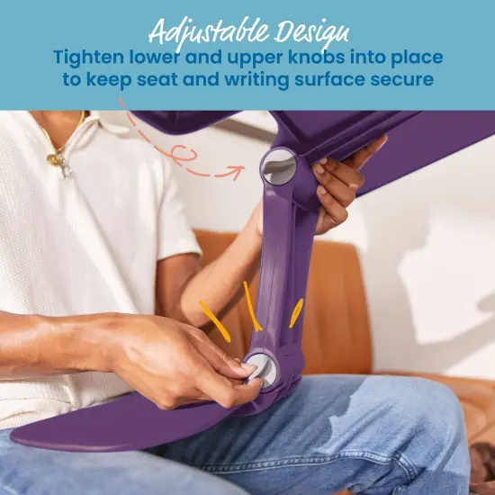 The Surf Folding Portable Lap Desk, Large, Flexible Seating Eggplant {5}