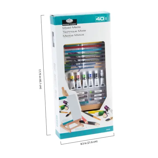 REA5320 | Mixed Media H-Frame Easel Art Set - 40pc {6}
