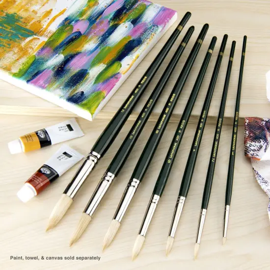 RSET-400R | Regis&trade; 7pc Oil & Acrylic Round Brush Set {5}