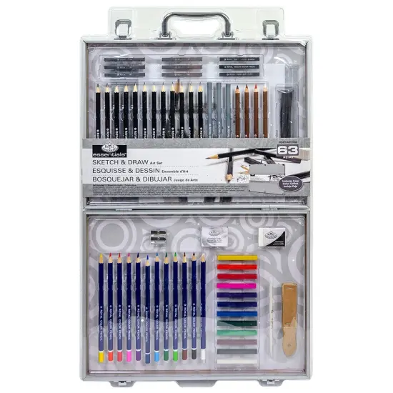 RSET-ART2952 | Essentials&trade; 63pc Sketch & Draw Art Set {1}