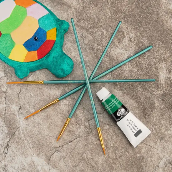 RSET-9196 | 4pc Golden Taklon Variety Brush Set {5}