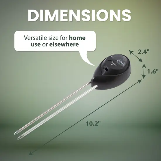 Insten Soil pH Tester, Soil Moisture / Light / pH Tester, For Gardening, Plant Care, Farming, Gardening Tool Kits, Black {7}