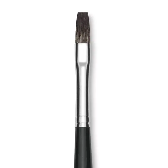 Da Vinci Casaneo Synthetic Squirrel Watercolor Brush - Flat, Size 6, Short Handle, Synthetic {1}