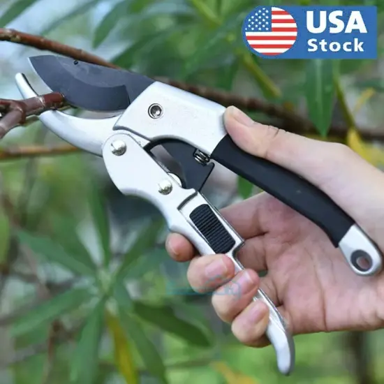 Professional Powerful Drive Ratchet Anvil Hand Pruning Shears, Garden Clippers {5}