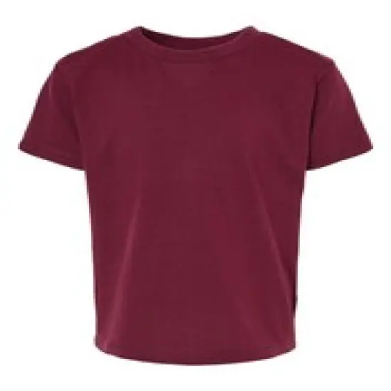 BELLA + CANVAS&reg; Toddler Crewneck Short Sleeve Jersey T-Shirt Maroon {2}