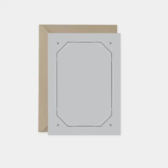 Geowire Black Gray Vertical Note Cards {1}