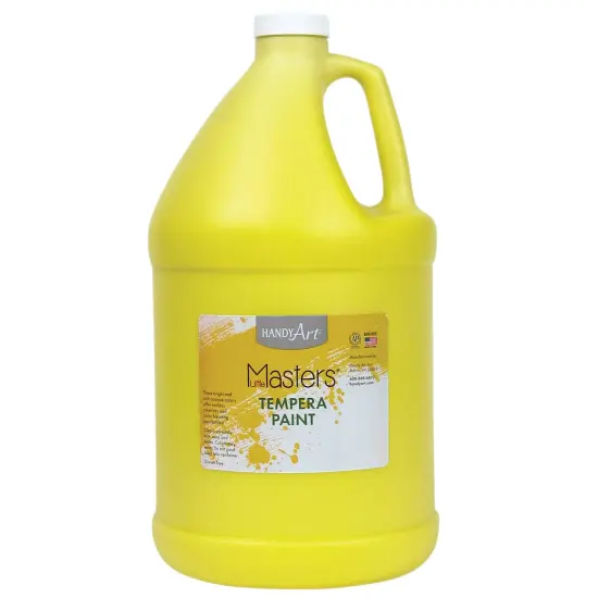 Little Masters&reg; Tempera Paint, Yellow, Gallon {1}