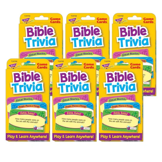 Bible Trivia Challenge Cards&reg;, Pack of 6 {1}
