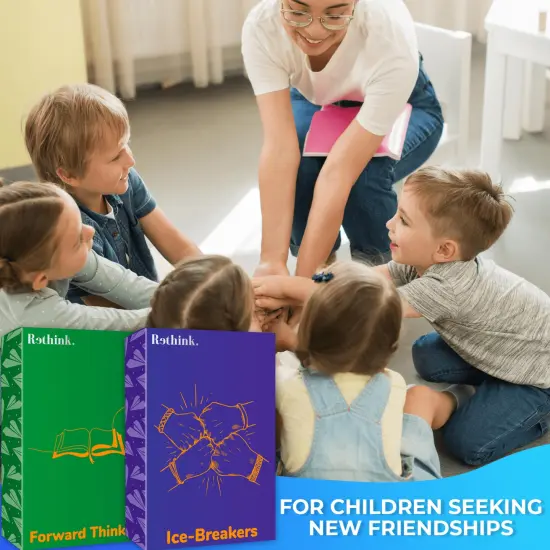 Rethink!: Conversation Starters for Kids | 250 Conversation Cards Family Pack {4}