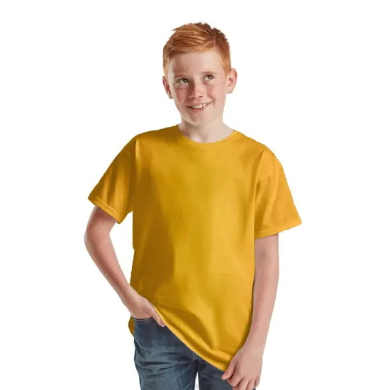 BELLA + CANVAS&reg; Youth Short Sleeve Crewneck Jersey T-Shirt Mustard {1}