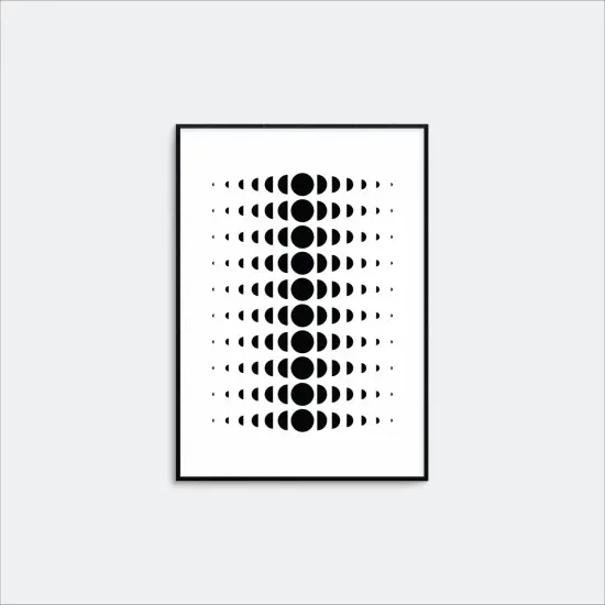 Minimal Moon Phase Wall Art {6}