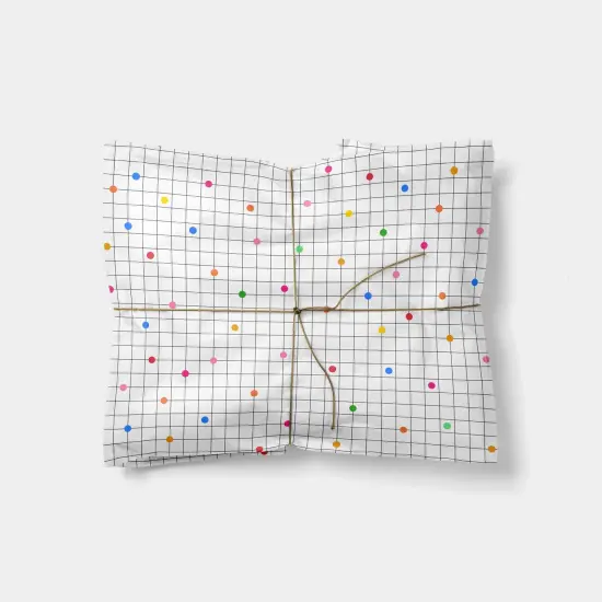 Colorful Dot Grid Gift Wrap {1}