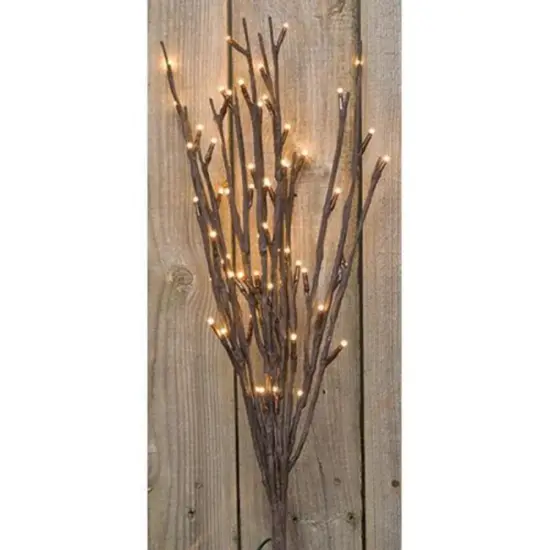 Battery-Operated LED Lighted Branch with 60 Lights and Flexible Wire Stems for Home or Event Decor {1}