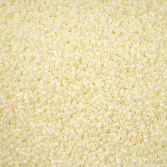 Miyuki Delica 5.2g Luster Finish Glass Beads, 11/0 Cream DB2402 {1}
