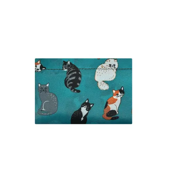 Wrapables Large Foldable Tote Nylon Reusable Grocery Bags, Kitties Everywhere {4}