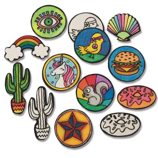 Velvet Art Iron-On Patches to Color (Pack of 100) {3}