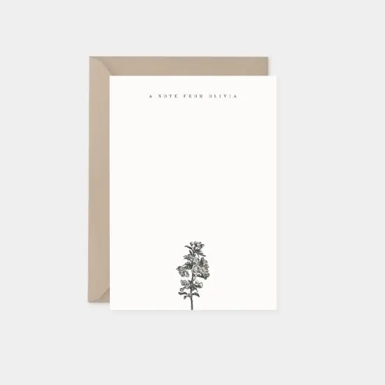 Apple Blossom Botanical Note Cards {1}