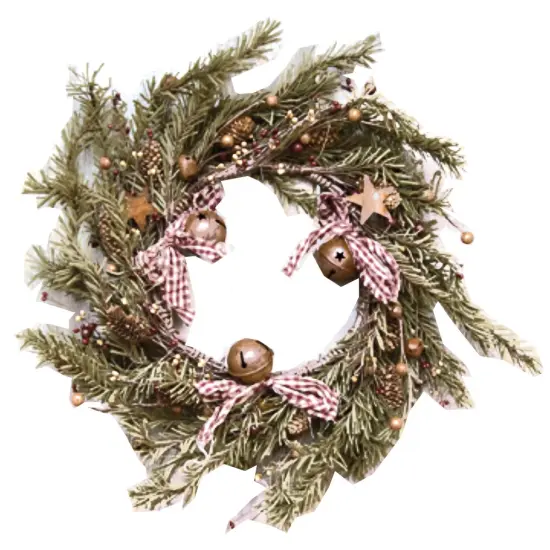 Rustic Holiday Pine Wreath, 18" {1}