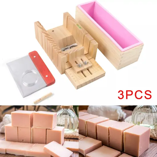 Pro Soap Making Supplies Kit 3 pcs Set Soap Tools Cakes Mold Handmade DIY {5}