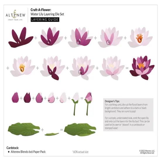 Craft-A-Flower: Water Lily Layering Die Set {3}