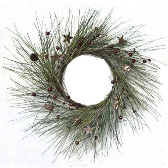 Country Needle Pine Wreath, 14" {1}